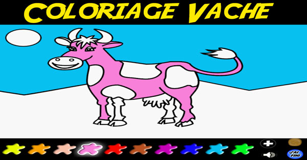 Coloriage Vache